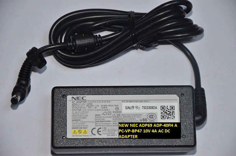 NEW NEC ADP69 ADP-40FH A 10V 4A AC DC ADAPTER PC-VP-BP47 4.8*1.7